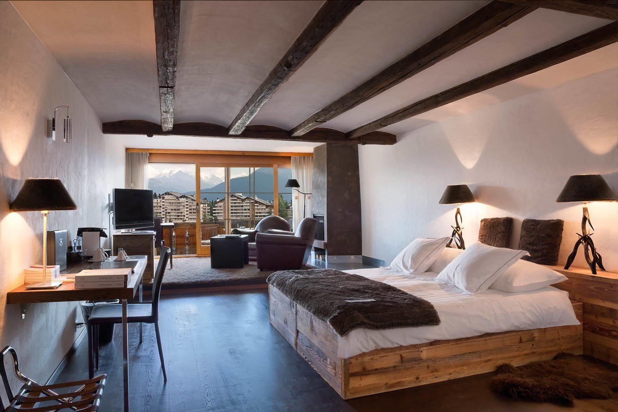 Hostellerie Du Pas De L'Ours "Relais Et Chateaux" Crans-Montana Exterior foto